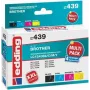 edding Druckerpatronen EDD-439 Schwarz, Cyan, Magenta, Gelb kompatibel mit brother LC-1240BK/C/M