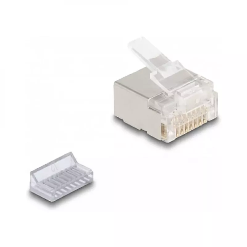 DeLOCK RJ45 Modularstecker Cat.6A für schlank- und Flachkabel 100er-Set
