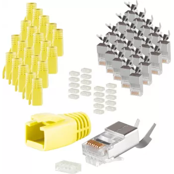 RJ-45-Steckverbinder ShiverPeaks 72067-20Y Gelb