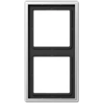 Aluminium-Türgriffplatte JUNG AL 2982, schwarz, 81×152 mm