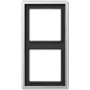 Aluminium-Türgriffplatte JUNG AL 2982, schwarz, 81×152 mm