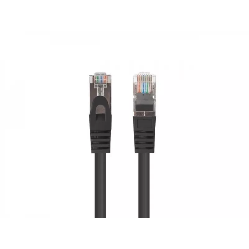 LANBERG RJ-45 Cat6 Patchkabel PCF6-20CC-0150-BK, F/UTP, CCA-Leiter, 1,5 m, schwarz