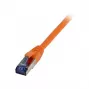 Patchkabel RJ45 - CAT6A 500 MHz - 7,5 m - orange - S-STP(S/FTP) - TPE/LSZH(Superflex) - AWG26 - Syner