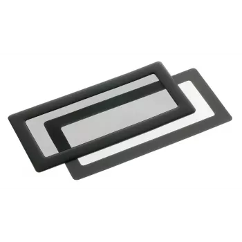 Staubfilter DEMCiflex Standard für 2 x 40-mm-Lüfter, schwarz, 130,7×60 mm
