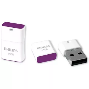 Philips FM64FD85B/00 USB-Flash-Laufwerk 64 GB USB Typ-A 2.0 Lila, Weiß