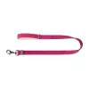 WAUDOG Hundeleine aus Naturleder, 25 mm breit, 122 cm lang, pink