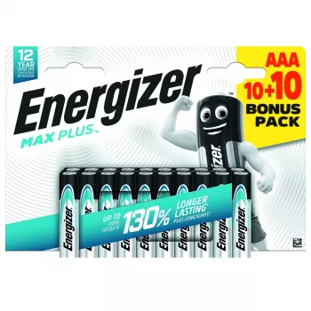 Energizer Max Plus Micro (AAA)-Batterie Alkali-Mangan 1,5 V 20 Stück (E304145700)