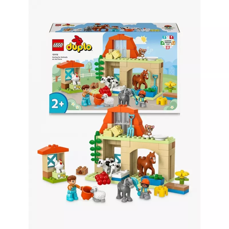 Bauspielzeug LEGO DUPLO Bauernhof Tierpflege Set 10416 — 74 Teile, 2 Minifiguren, Alter 2+