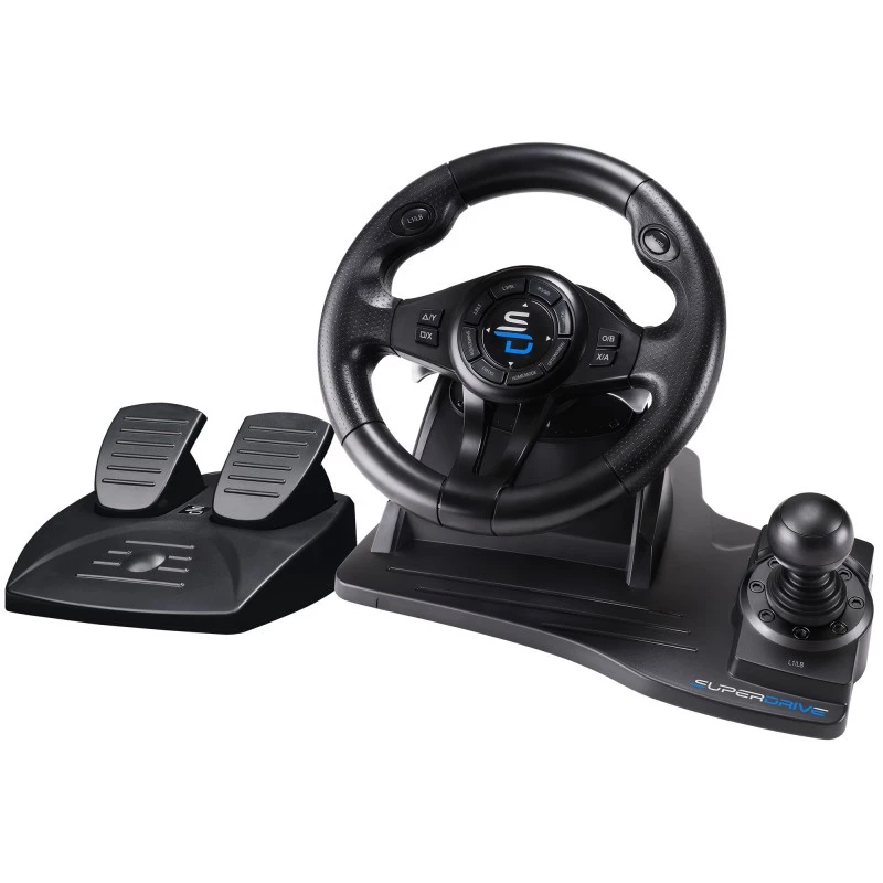 Subsonic SA5596-NG Gaming-Controller Schwarz USB-Lenkrad Pedale 270°