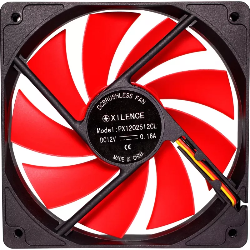 Xilence XF039 120mm roter Gehäuselüfter