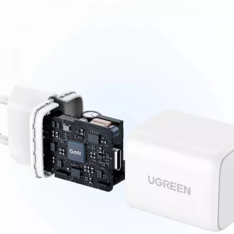 UGREEN Ladegerät Nexode N Series X513 30W GaN USB-C Einzelport-Schnellladegerät, 100–240V, weiß