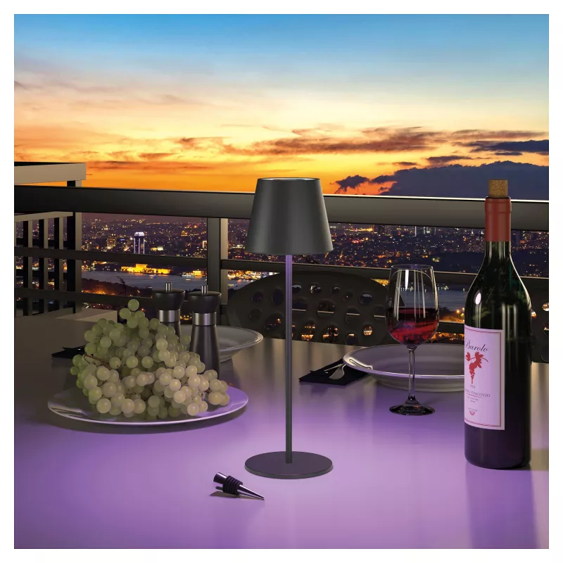 LED-Tischleuchte RealPower TableLight 360 RGB 3W Schwarz