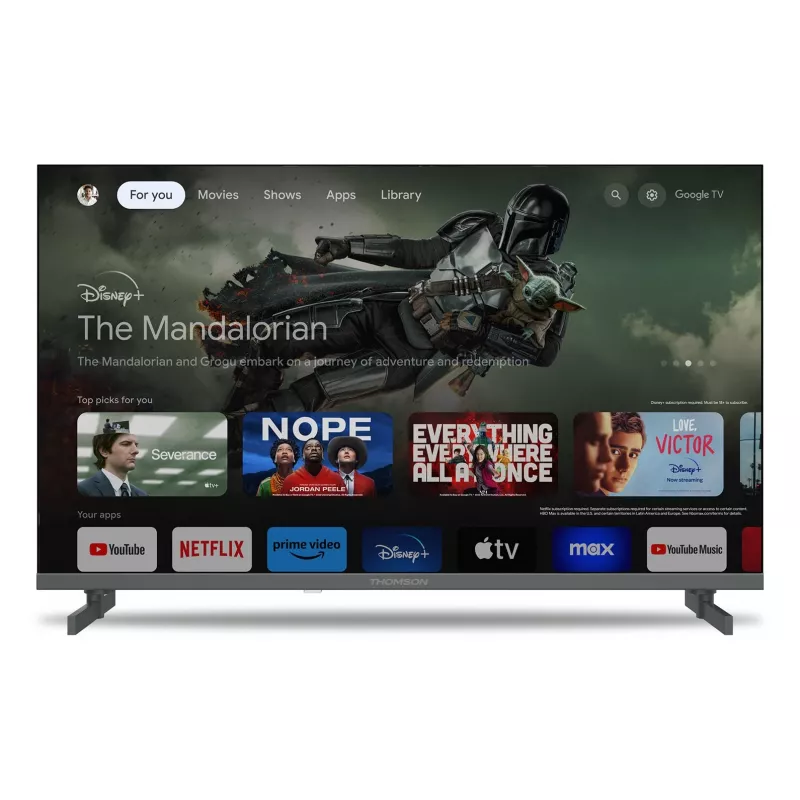 Thomson 50QG4S14 TV 139,7 cm (55) 4K Ultra HD Smart-TV Wi-Fi Grau