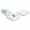 DELOCK Optischer Glasfaser-Anschlusskasten 2 x SC/APC Simplex mit 30 m G.657.A1 Drop-Kabel-Set