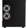 PC Micro Tower Thermaltake View 170 WS ARGB — Micro-Gehäuse, Schwarz, unterstützt PS2-Netzteil, 2x 120 mm Seiten- + 1x 120 mm Hecklüfter, 2,5/3,5 Zoll HDD