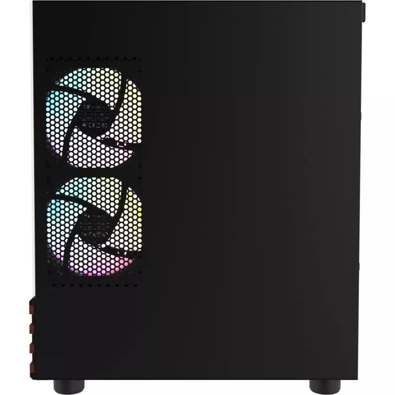 PC Micro Tower Thermaltake View 170 WS ARGB — Micro-Gehäuse, Schwarz, unterstützt PS2-Netzteil, 2x 120 mm Seiten- + 1x 120 mm Hecklüfter, 2,5/3,5 Zoll HDD