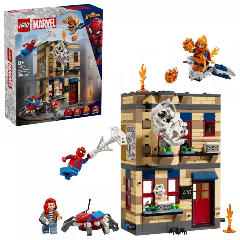 LEGO Marvel Set 76317 Peter Parkers Wohnung mit Spider-Man-Minifigur