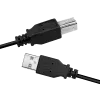 USB-Kabel LogiLink CU0007B USB 2.0 2 m USB A USB B Schwarz