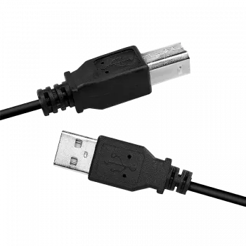 USB-Kabel LogiLink CU0007B USB 2.0 2 m USB A USB B Schwarz