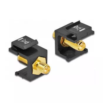 Keystone-Modul RP-SMA, Buchse, schwarz, DeLOCK 86865