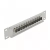 Glasfaser-Patchpanel DeLOCK 10 Zoll 12 Port SC Simplex Beige 1U Grau