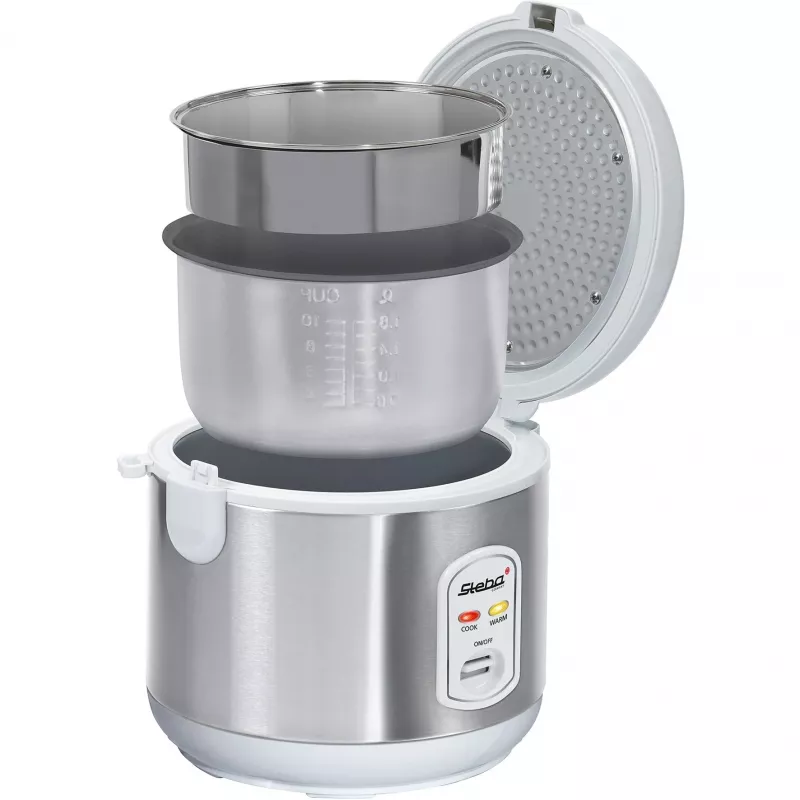 Reiskocher Steba RK 2 3,5 L 700 W Edelstahl Weiß 050200