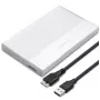 Gehäuse für 2,5-Zoll-SATA-SSD/HDD QOLTEC 52278 USB 3.0, unterstützt bis zu 2 TB