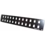 Patchpanel Tecline 908060 für 24 Keystone-Anschlüsse, 1U Rackeinbau