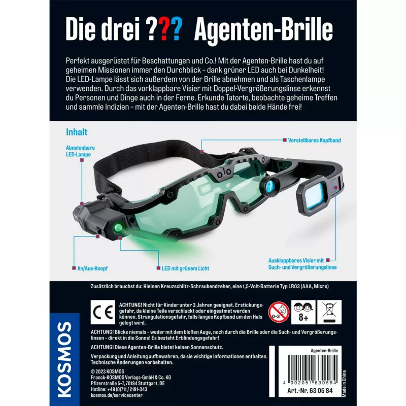 Die drei Agentenbrille, Detektiv-Sets