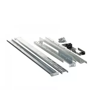Rack-Einbauschienen-Kit EVER W/OP-ZA00-0001/00 Montagekit, silberne/schwarze Schiene, für Schrankinstallation