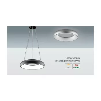 Synergy 21 LED Rundleuchte Donut nw Silber 25w