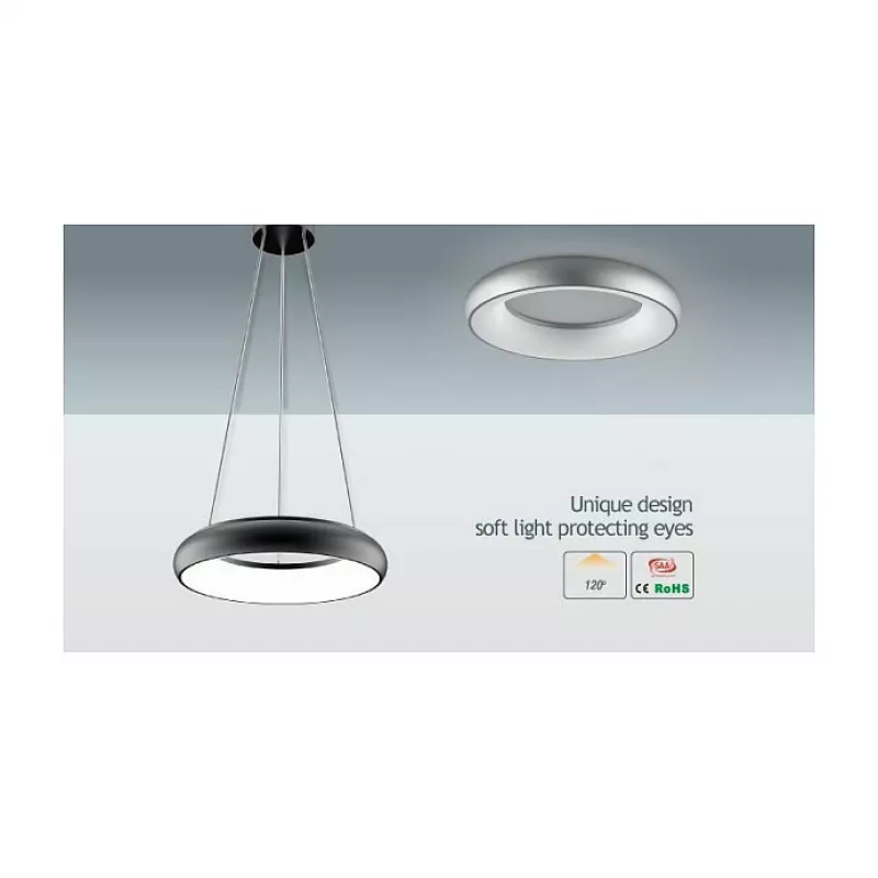 Synergy 21 LED Rundleuchte Donut nw Silber 25w