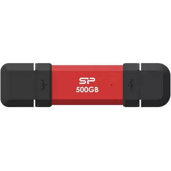 Tragbare SSD Silicon Power DS72 500 GB, USB-C/USB-A 3.2 Gen 2