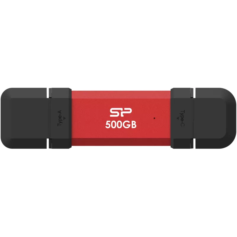 Tragbare SSD Silicon Power DS72 500 GB, USB-C/USB-A 3.2 Gen 2
