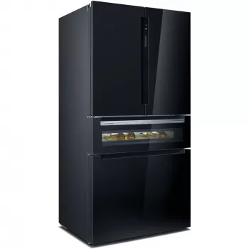 Siemens KF96RSBEA Side-by-Side-Kühlschrank Freistehend 572 L Schwarz