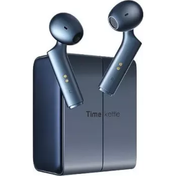 Tragbarer Sprachübersetzer Timekettle W4 Blau – kabelloser Taschenübersetzer für Echtzeit-Sprachübersetzung