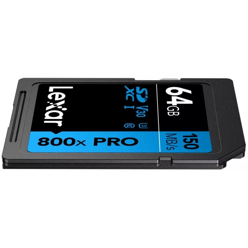 SDXC-Flash-Speicher Lexar 64 GB UHS-I 800xPRO — Klasse 10, U3, V30, 150 MB/s