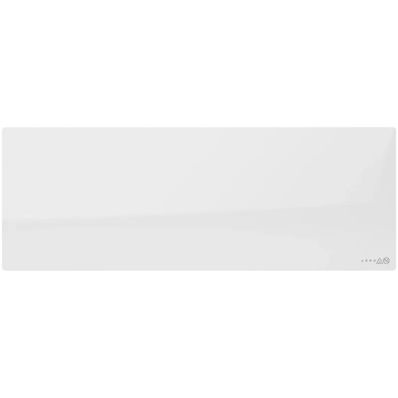 AENO Premium Eco Smart Heater, 700 W, gehärtetes Glas, Infrarot- + Konvektionsheizung, LED-Display, Steckertyp: Europa (Typ E/F), WEISS