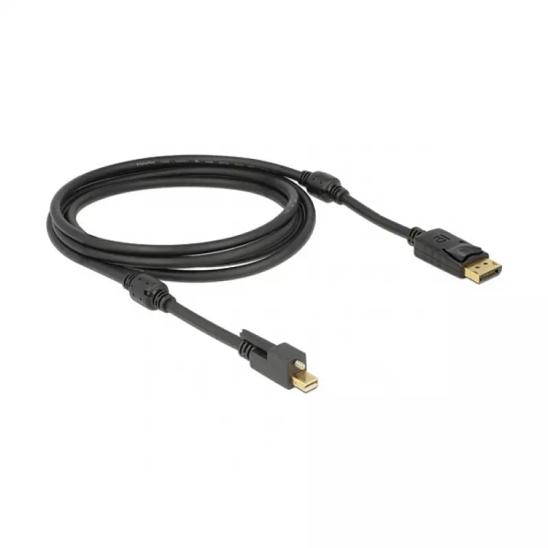 DisplayPort-Kabel DeLOCK 83722 Mini DisplayPort 2 m Schwarz