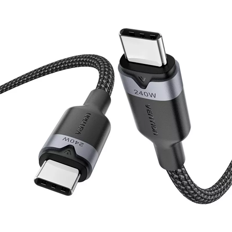 USB-C auf C 2.0 Vention3.1 5A 240W 2m BK Kabel