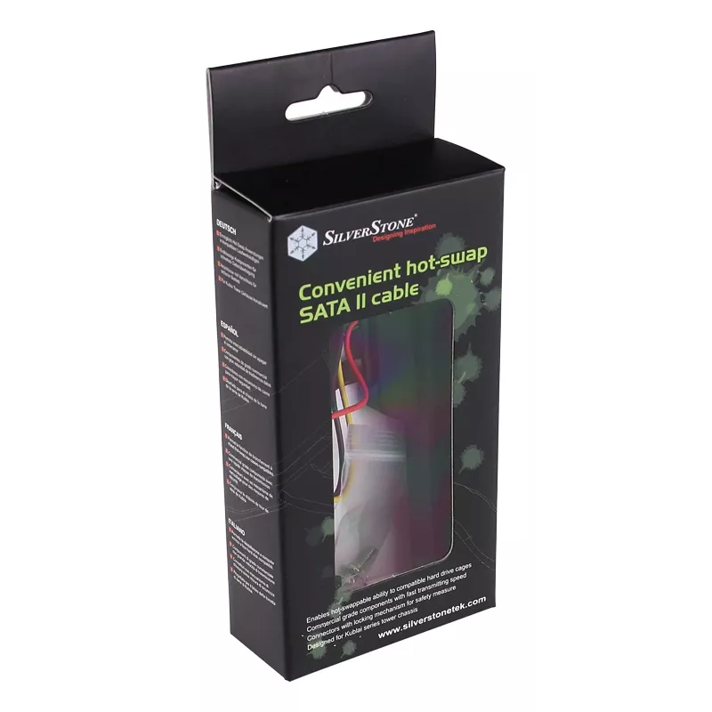 SATA-Kabel Silverstone CP05 0,5m Schwarz