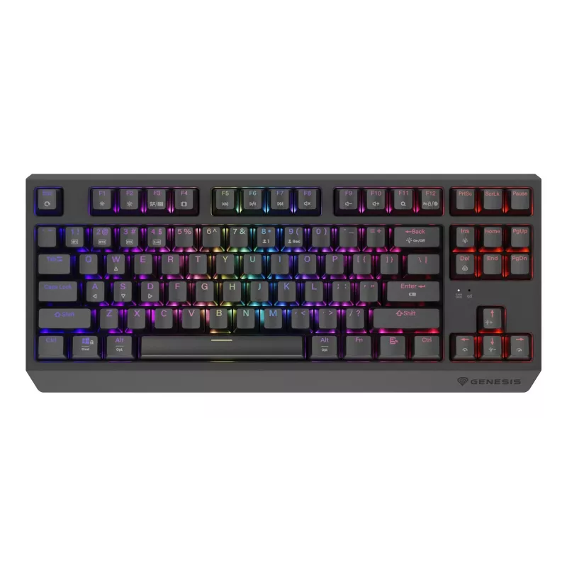 GENESIS Thor 230 TKL Tastatur Gaming USB + RF Wireless + Bluetooth QWERTY US English Schwarz