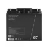 Wiederaufladbare versiegelte Blei-Säure-Batterie Grün Cell AGM09 12 V 18000 mAh, Schwarz, 167×77×181 mm, 4,8 kg