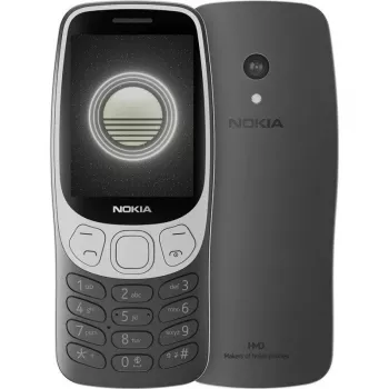 Nokia 3210 4G (2024) (TA-1618) | Grunge Schwarz | 2,4 Zoll | TFT | 128 MB | 64 MB | Dual-SIM | Bluetooth | 5 | Hauptkameraauflösung 2 MP