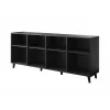 BARI Kommode 200x42x82 schwarz matt
