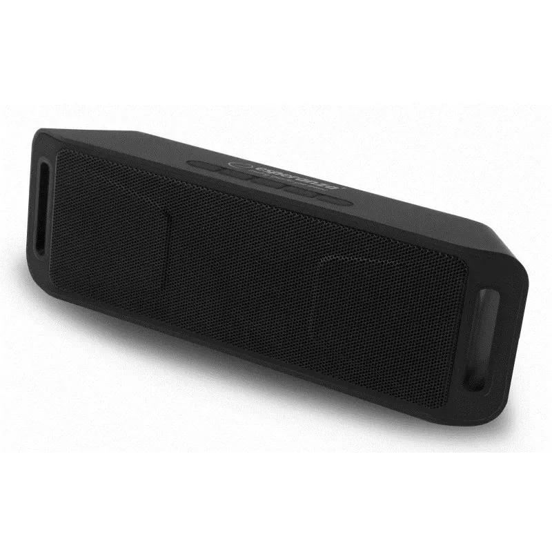 Stereo-Tragbarer Lautsprecher ESPERANZA FOLK Schwarz — 6 W RMS, Bluetooth, MicroSD, LiPo-Akku