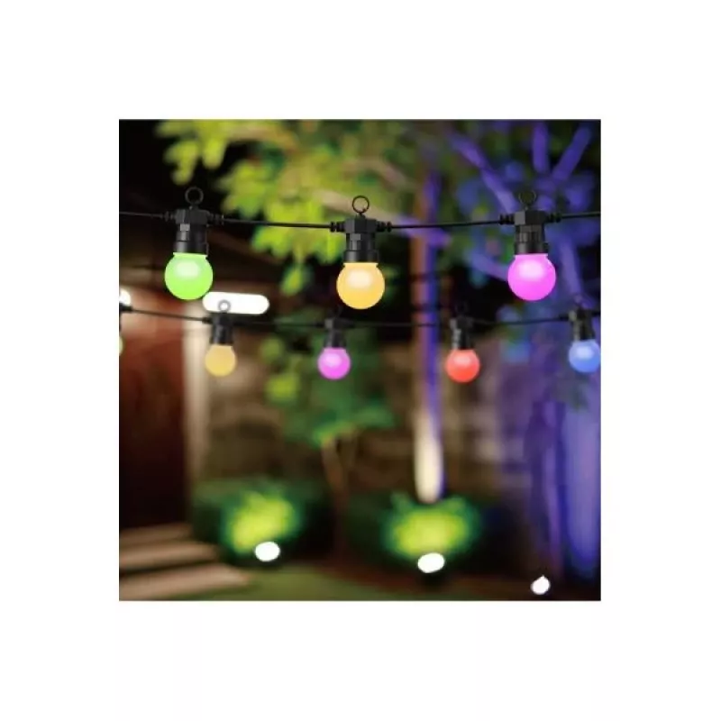 WOOX R5195 Smart Dekorative Lichterkette 9m RGB+CCT, Google Assistant & Amazon Alexa, IP65