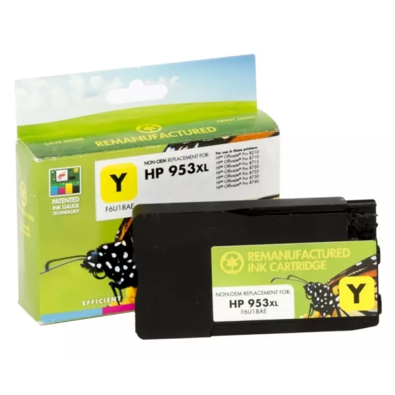 Kompatible Static Control HP 953XL (F6U18AE) Tintenpatrone, Gelb (Neuer Chip)