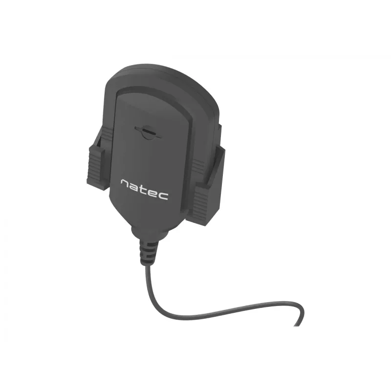 Ansteckmikrofon NATEC NMI-1352, kabelgebunden 3,5 mm, Empfindlichkeit -58 dB, 50–16000 Hz, 1,8 m Kabel, 20 g