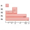 GMK FPTK5052 Additional Kit ABS-Tastenkappen, Double-Shot, Erweiterungsset für ISO & ANSI, pastellrosa